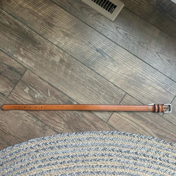 Nautica Boys BELT Double Loops Stitched Edge Camel Brown Imitation Leather Sz 22 - Picture 1 of 6